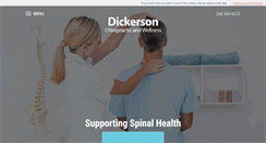 Desktop Screenshot of dickersonchiropractic.com
